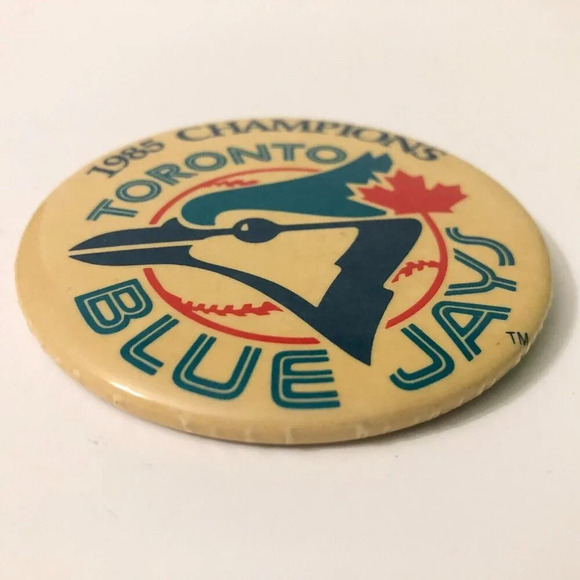 Vintage  1985 Toronto Blue Jays Champions Pin Back Button - Picture 8 of 12
